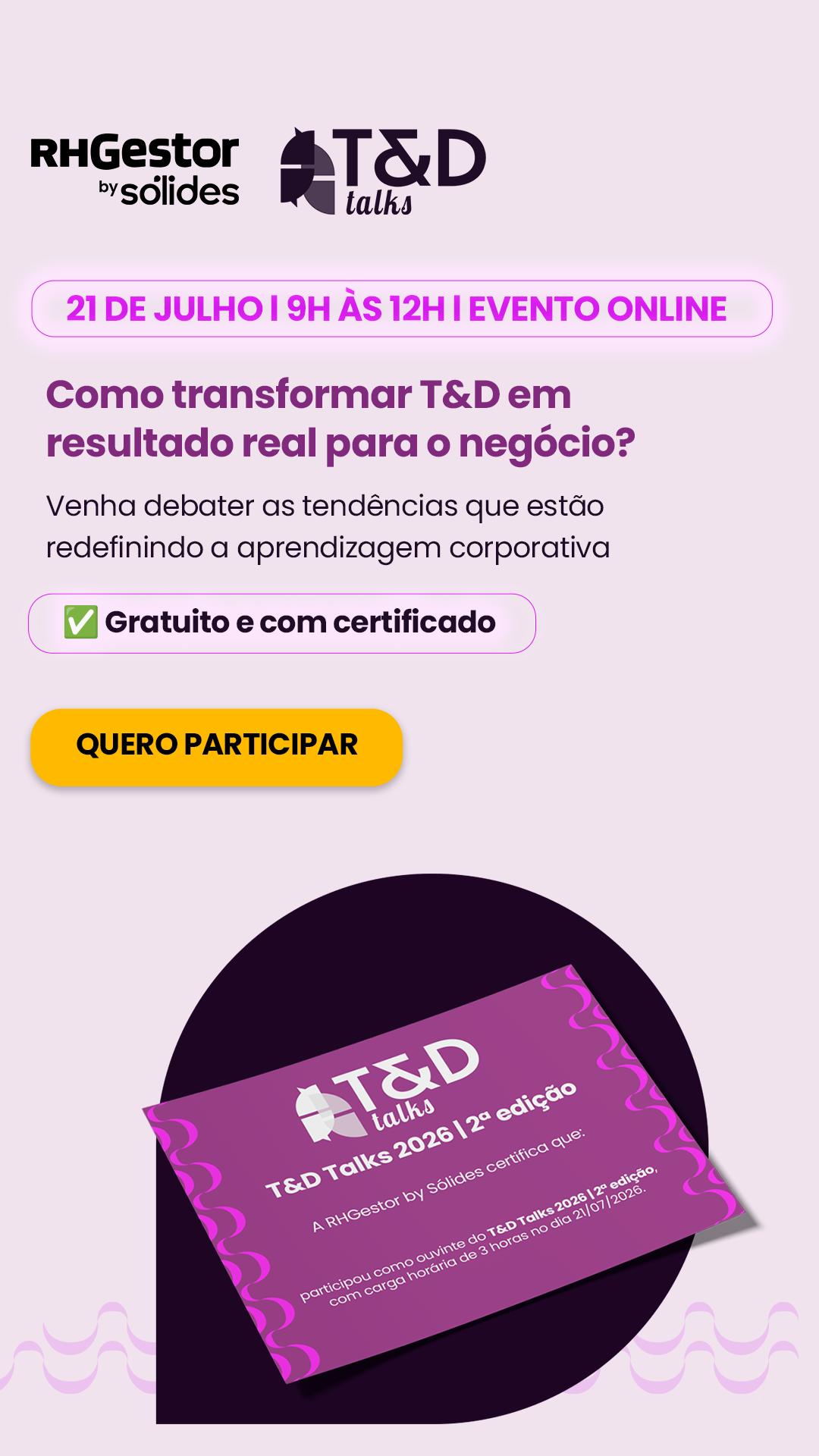 evento online T&D Talks